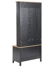 Scarpiera con appendiabiti DURACK Nero/Marrone chiaro_1050275