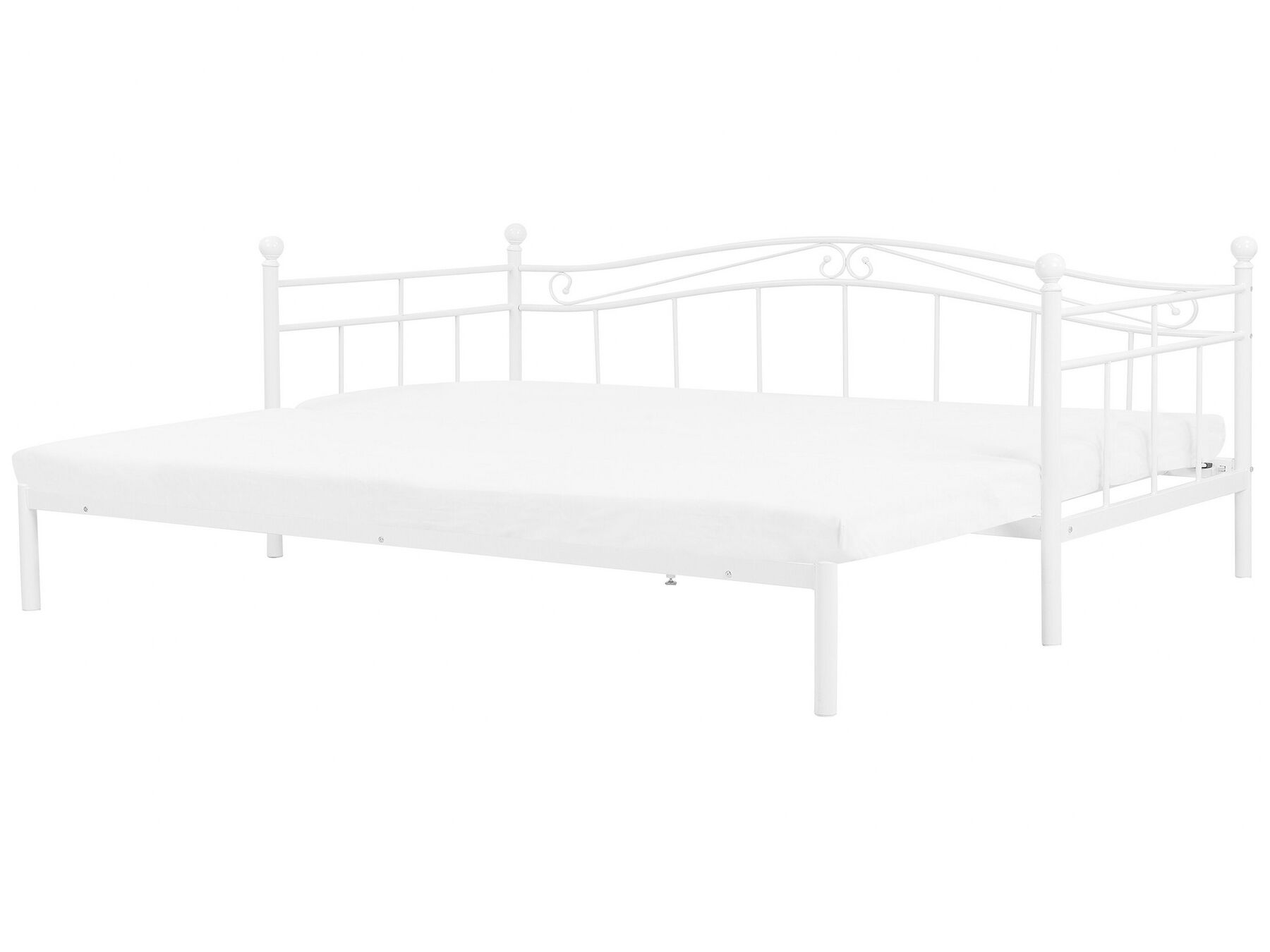 Kovová posteľ 80 x 200 cm biela TULLE_765261