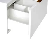 Wall Mounted Vanity Unit with Basin with Gold Handle TILCARA White_1006029