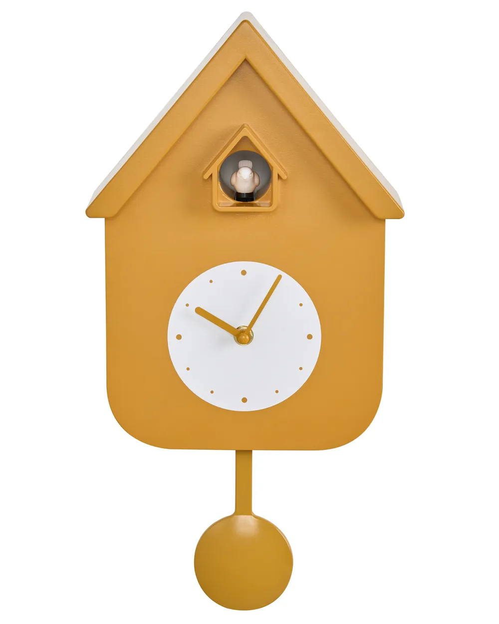 Pendulum clock BONNEVAL 24 cm with Cuckoo Yellow