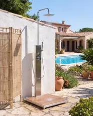 Freestanding Outdoor Shower CAMINITO Silver_1085759