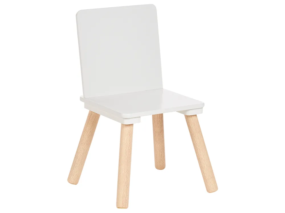 Set Brio Bianco – Tavolo E 2 Sedie Per Bambini, Design Essenziale