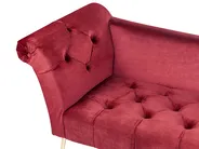 Chaise Longue NANTILLY Velvet Dark Red_858431