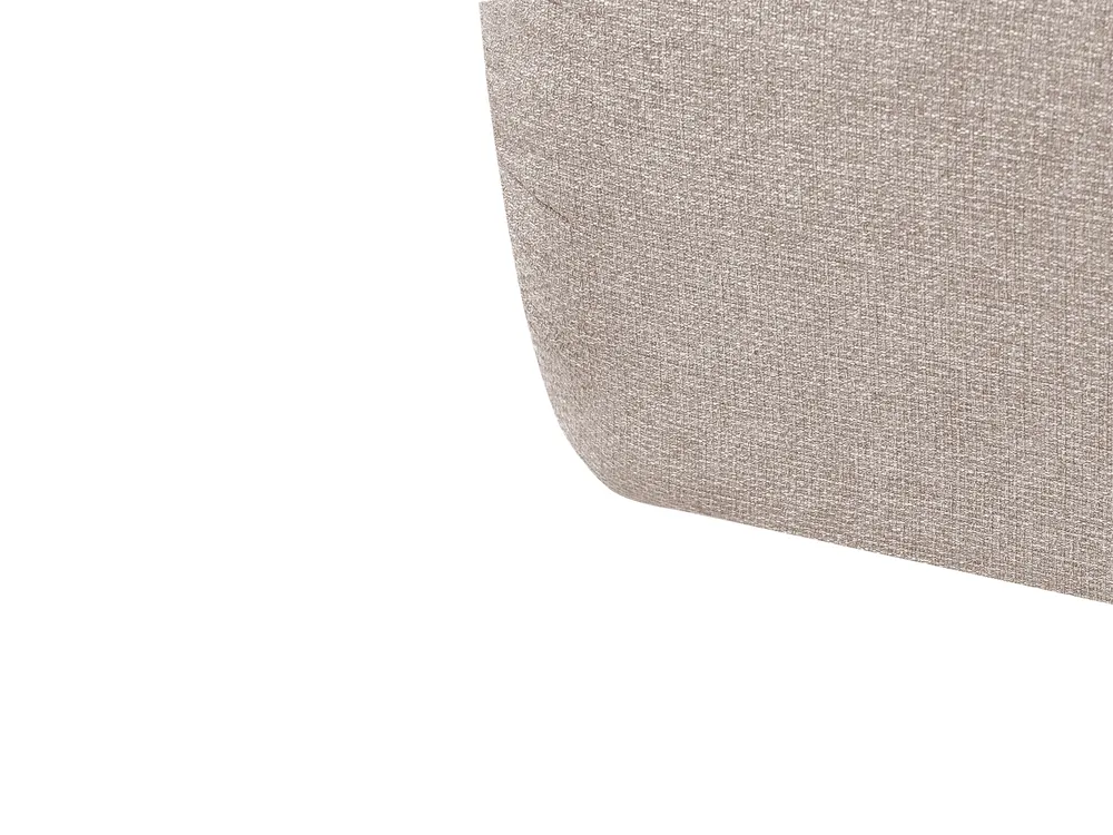 Sofa Bed 2 Seater ROROS Faux Linen Beige_1038915