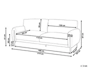 Sofa 3-Sitzer SKARO Chenillegewebe Grün_1156692