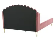 Bed Velvet AMBILLOU 140 x 200 cm (EU Double) Pink_857079