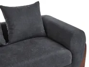 Set da salotto 6 posti VINLIDEN Nero_1048239