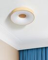 Lámpara de techo LED de metal con regulador madera clara BRAGOTO_919195