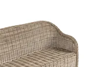 Garden Bench with Cushion SUSUA 141 cm Rattan Natural_957485