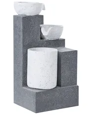 Garden Water Feature LED NAGAMI Grey_1059548