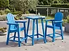 Garden Bar Table ADIRONDACK 60 cm 59 cm Synthetic Material Blue