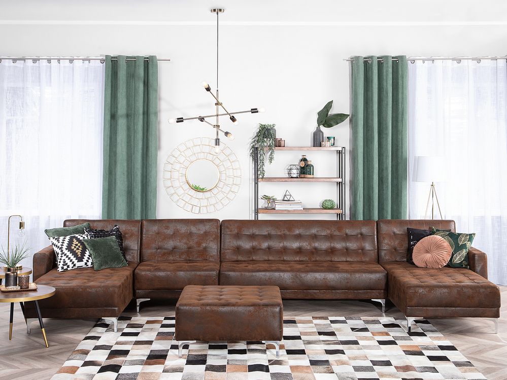 6 seater sofa leather 2025