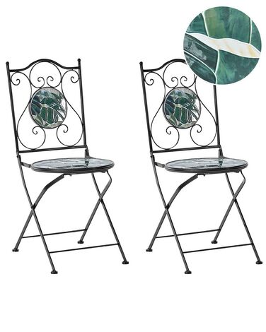 Outsunny Set van 2 tuinstoelen voor buiten, 2-zits en metaal en PE-touw met kussens, zwart en grijs Outsunny Set van 2 tuinstoelen voor buiten, 2-zits en metaal en PE-touw met kussens, zwart en grijs