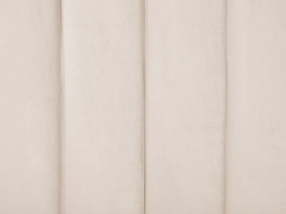Bed Velvet AMBILLOU 180 x 200 cm (EU Super King) Light Beige_857647