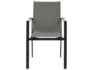 Set da pranzo da giardino 6 posti VALCANETTO/BUSSETO Metallo Nero_846194