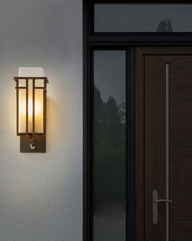 Outdoor Wall Light with Motion Sensor Black COWIE