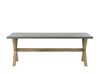 Hatszemélyes beton étkezőasztal rattanszékekkel MAROS/OLBIA_824077