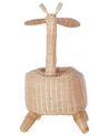 Aufbewahrungskorb Rattan naturfarben Giraffenform 70 cm HAINAN_893635