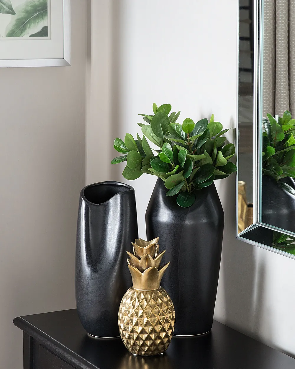 Figurka dekoracyjna Ananas TYANA Ceramika Złoty_857670