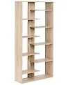 8 Tier Bookcase FONTAS 180 cm Light Brown