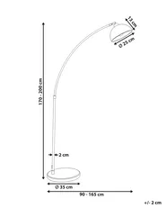 Floor Lamp CAGAYAN Metal Black_1054062