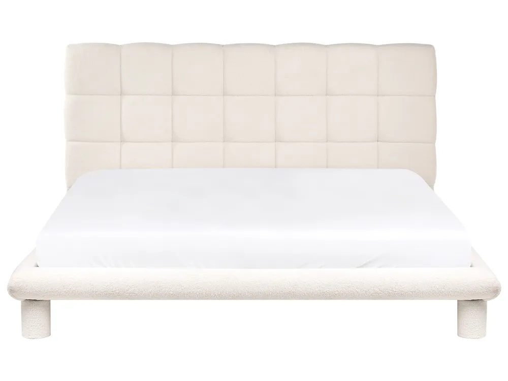 Bed Boucle CRESSAT 180 x 200 cm (EU Super King) Off-White_1009067