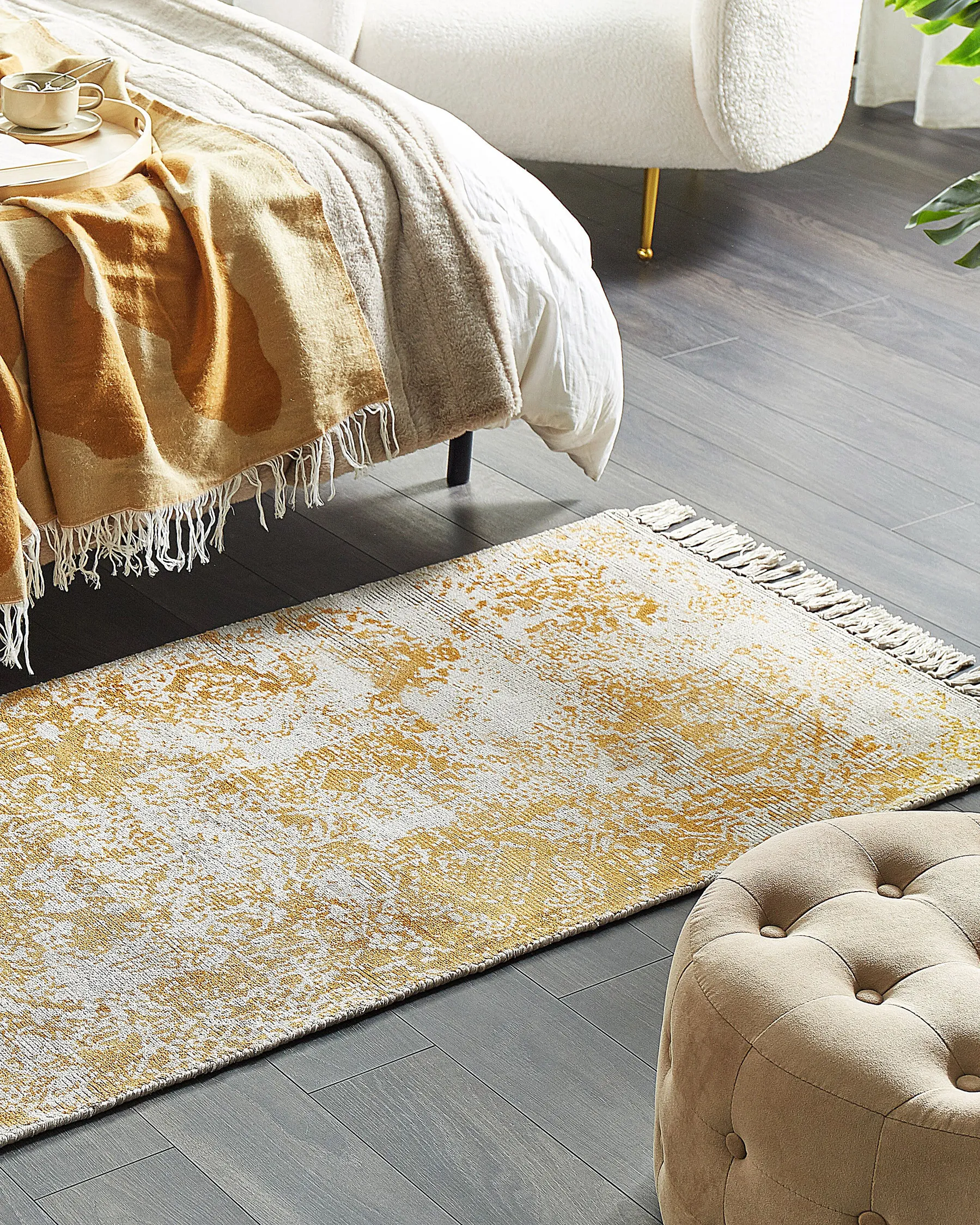 Tappeto BOYALI Senape 80 x 150 cm Viscosa_836788