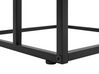 U-Shaped Side Table Dark Wood with Black TROY_757184