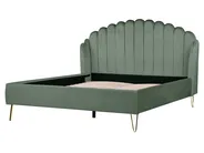 Bed Velvet AMBILLOU 160 x 200 cm (EU King Size) Green_902527