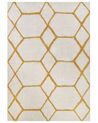 Bavlnený koberec 160 x 230 cm krémová biela/žltá BEYLER_842984