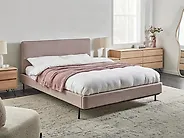 Bed Fabric CORIO 160 x 200 cm (EU King Size) Taupe_1173966