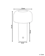Wireless LED Table Lamp BESOS with Dimmer Metal Red_940977