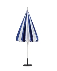 Ombrellone da esterno 245 cm MINOA Bianco/Blu_932186