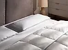 Bed Pillow ANETO Low 40 x 80 cm Duck Feathers and Down White