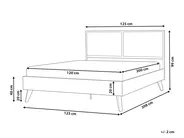Ágy PE Rattan MONPAZIER 120 x 200 cm Sötétbarna_1037779