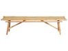 Set of 2 Bamboo Outdoor Benches Light Wood TINDARI_921786