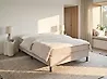 Divan Bed without Headboard Fabric COUNTESS 140 x 200 cm (EU Double) Beige