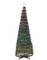 Albero di Natale con luci a LED e App multicolore 188 cm SAARLOQ_883643