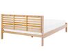 Dřevěná postel světle hnědá 180 x 200 cm CARNAC_677862