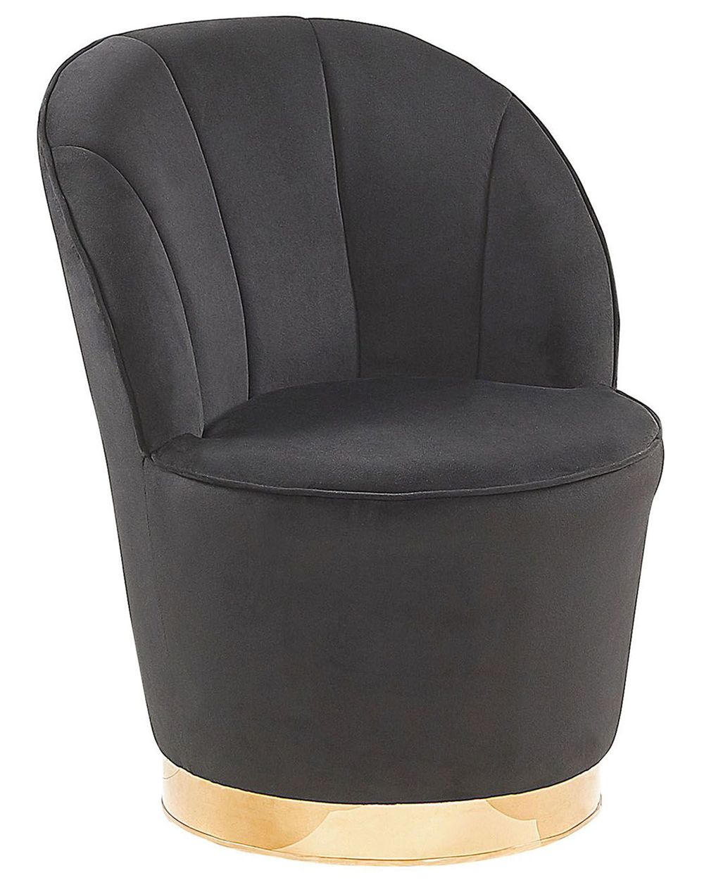 Lænestol ALBY Velour Sort