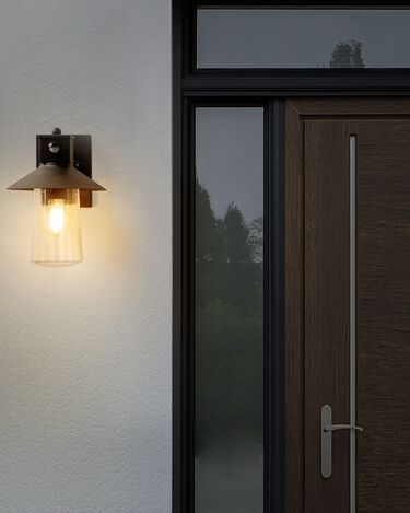 Outdoor Wall Light with Motion Sensor Black GOODIE