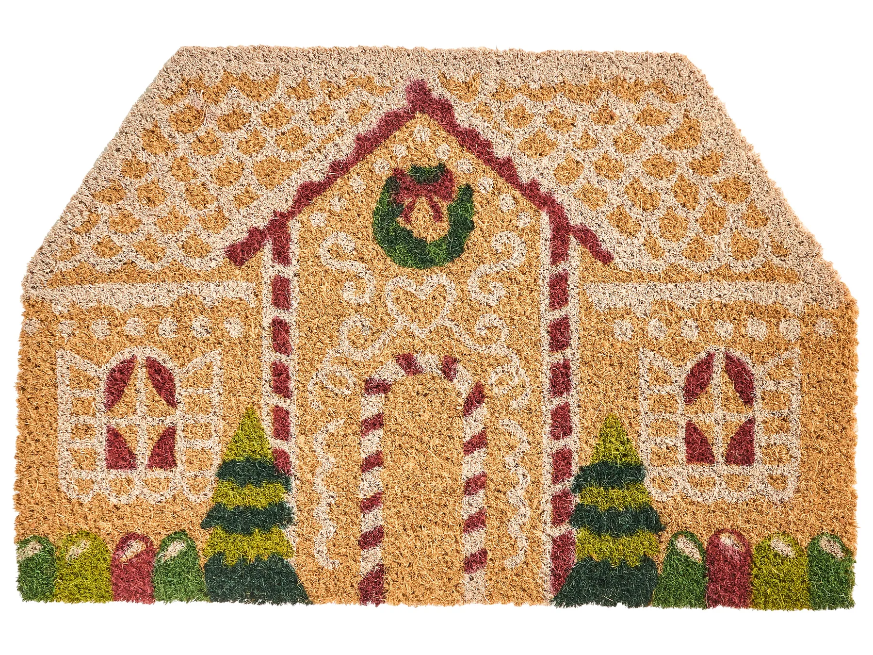 Deurmat SELATNA Natuurlijk 40 x 60 cm Kerstpatroon Kokos_1036267