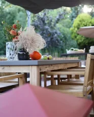 Garden Dining Table OSTUNI 180 cm 90 cm Concrete Grey_1168003