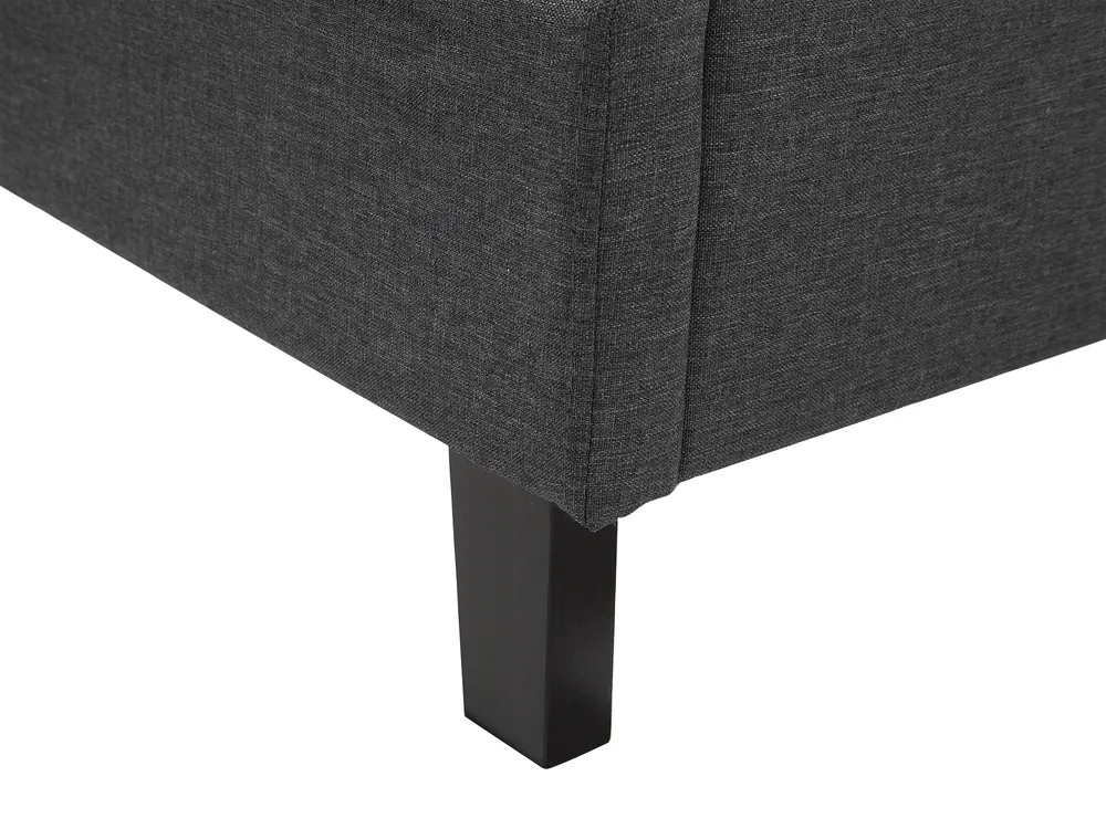 Bed Fabric MONTPELLIER 180 x 200 cm (EU Super King) LED White_709494