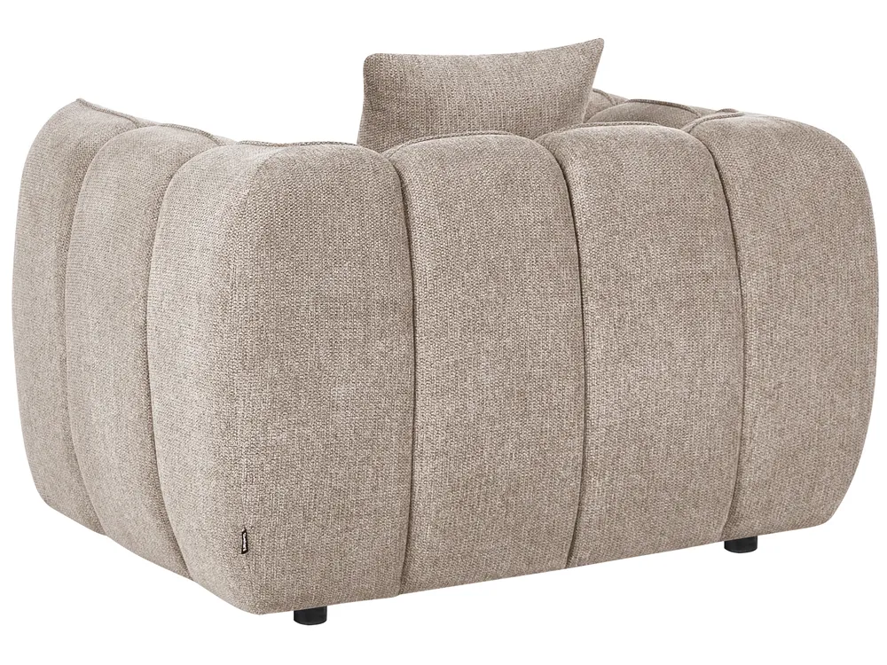 Living Room Set 5 Seater NESS Fabric Taupe_1072464