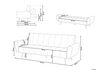 Sofa rozkładana welurowa burgundowa SELNES_762943