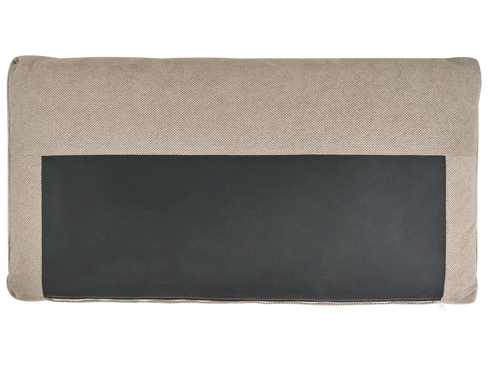 Corner Sofa 4 Seater SIGGARD Fabric Taupe Right Hand_944883