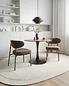 Conjunto de 2 sillas de comedor UNITY Bouclé Gris pardo