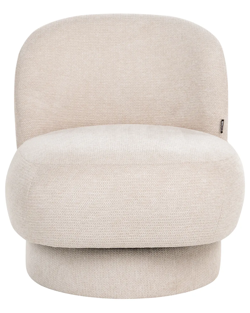 Swivel Armchair AYLO Fabric Light Beige_1186298