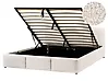 Ottoman Bed BOUSSE Boucle Off-White 160 x 200 cm (EU King Size)